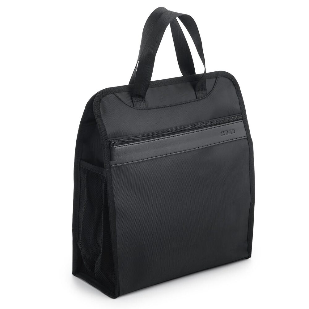 4341 Oxford Zipper Document File Bag, Vertical Double Layer Waterproof